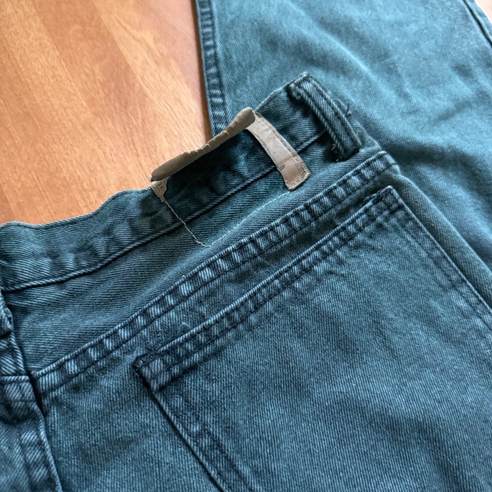 Stefano Green Denim Jeans 36X34 Straight Leg - Picture 12 of 14